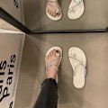 Miniatyrbilde 4 av 4: Sandaler med åpen tå for kvinner, sklisikre sandaler egnet for bruk på stranden Creamy-white 38