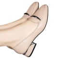Miniatyrbild 1 av 5: Dam Patent Läder Loafers Handgjorda Spetsiga Tå Läder Bekvämt Slip On Damskor apricot 34