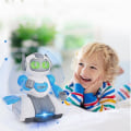 Miniatyrbillede 4 af 5: Elektrisk Robot Universal Lys Musik Roterende Blændende Dansemodel Børnelegetøj