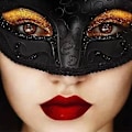 Miniatyrbild 4 av 5: Maskeradansiktsmask, Mode Spets Par Maskeradansiktsmask Black