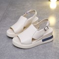 Pikkukuva 1 / 5: Naisten espadrillestyyliset kiilakorkosandaalit, ei hankausta, tossut, lahja jouluksi, syntymäpäiväksi, uudeksi vuodeksi White 38