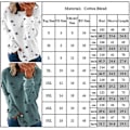 Miniatyrbild 2 av 2: Dam Ledig Stjärntryckt Långärmad Rundhalsad T-shirt Tunika Toppar Blus Plus Size Höst Light Grey S