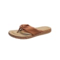 Miniatyrbillede 2 af 4: Dame Bowknot Flip Flops Slippers Casual Clip Toe Sandaler Sommer Strand Flade Sko Brown 43