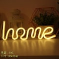 Miniatyrbillede 5 af 5: LED Neon Lys Vægkunst Skilt Soveværelse Indretning Regnbue Hængende Natlampe Hjemmefest Ferie Indretning Julegave Home