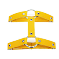 Miniatyrbilde 2 av 4: 2 stk. Gotiske Dobbel Rad Strømpebånd Benring Ben Elastisk Punk Sele Strømpebåndbelte Yellow