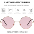 Pikkukuva 3 / 5: Hippie-lasit naisille ja miehille, 70-luvun 80-luvun disco-hippilasit, pyöreät sävytetyt aurinkolasit Pink Lens