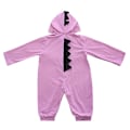 Miniatyrbild 2 av 3: Småbarn Barn Dinosaurie Huvtröja Overall Pyjamas Långärmad Jumpsuit Sovkläder Purple 3 Months