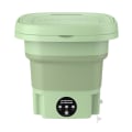 Miniatyrbillede 2 af 5: Foldbar Vaskemaskine Undertøj Sokker Vaskemaskine Bærbar Multifunktionel Tøjvasker Grass Green US plug