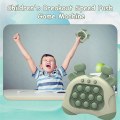 Miniatyrbild 2 av 5: Snabb Tryck Bubbel Spel Leksak Med Ljus, Barn Vuxna Ångestlindring Handhållen Elektronisk Leksak, Roligt Multiplayer Party Familjespel Green