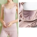 Miniatyrbillede 4 af 5: Amme Camisole Lingeri til Gravide Justerbare Stropper Indbygget Pad Vest Top Undertrøje Loungewear Army Green L