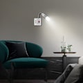 Miniatyrbild 4 av 5: 2 st E27 LED-lamphållare med strömbrytare, 33 cm