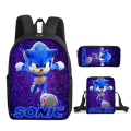 Miniatyrbilde 1 av 5: Sonic Student Skoleveske Tredelt
