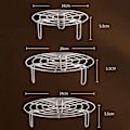 Miniatyrbilde 3 av 3: Rund dampstativ, 16-24 cm dampkurv i rustfritt stål