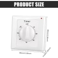 Miniatyrbillede 2 af 5: AC 220V Afbryder Timer Pumpe Højtydende Elektronisk Kontrol Mekanisk Nedtælling Stik Tidsafbryder-30min