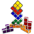 Pikkukuva 3 / 5: Tetris-lamppu, Attoe LED Tetris pinottava yövalo 7 väriä induktiolukko pöytä[GL]
