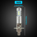 Miniatyrbilde 2 av 4: H1 LED-frontlyktpære 6000k fjernlys og nærlys 100w High Brightr 2stk