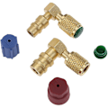 Miniatyrbillede 3 af 5: R12 til R134 A Høj/lav AC Fitting Port Retrofit Konverter Adapter