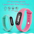 Miniatyrbilde 3 av 5: Aktivitetstracker for skritttelling, treningsklokke, håndleddspodomometer, LCD, for voksne og barn