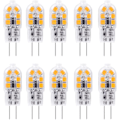 Miniatyrbilde 1 av 4: 10 x G4 LED-pære, varmt hvitt, 2W, 12V, G4 LED-pære, 6000K, 360°, 12V, AC/DC LED-pære, ikke-blinkende, ikke-justerbar, stikkontakt