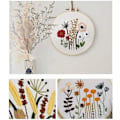Miniatyrbilde 5 av 5: DIY Blomstermønster Broderikit Sirkel Broderi Kryss S301
