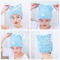 Miniatyrbillede 5 af 5: 2 stk. Ultra absorberende hår hurtig tørrende håndklæde mikrofiber wrap turban