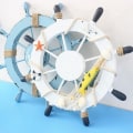 Miniatyrbild 5 av 5: 28cm båtroder prydnad vägg hängande roder prydnad