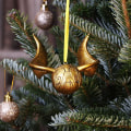 Miniatyrbilde 7 av 7: Harry Potter Golden Snitch Quidditch henger pynt, gull