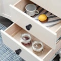 Miniatyrbilde 4 av 5: 10 stk. sorte koniske skap knotter, koniske knotter, til garderobe
