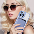 Pikkukuva 7 / 7: HONGDE Soveltuu Apple-sarjan uuteen CD-kuvioiseen läpinäkyvään magneettikortin pidikkeeseen ja iPhone-sarjan suojakuoreen deep blue iPhone14Pro