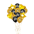 Miniatyrbillede 4 af 4: 50 x 12\" latexballoner Graduation Bash balloner Black