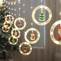 Miniatyrbillede 1 af 4: Jule LED gardinlys Jule runde modelleringslys