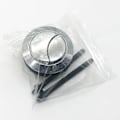 Miniatyrbild 4 av 5: 2-pack dubbel tryckknapp för toalett, dubbel spolning toalett tryckknapp, (57mm svart)