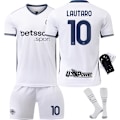 Pikkukuva 3 / 10: 2024-2025 Inter Milan vierasjalkapallopuku nro 9 Thuram lasten pelipaita miesten ja naisten puku{HONGDE} Size 9 socks S