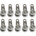 Miniatyrbillede 1 af 4: 10 ruller til vinduer eller skydedøre - metal og plast - 4,5 x 1,9 cm