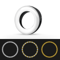 Miniatyrbillede 5 af 5: Selfie Ring Light, Clip-on Ring Light med 40 LED'er (Sort)