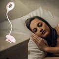 Miniatyrbilde 5 av 5: LED skrivebordslampe, øyevennlig klemmelampe, klemmelamper, leselamper, rosa
