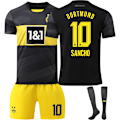 Miniatyrbillede 1 af 10: 2024-2025 Dortmund trøje nr. 9 Allais 10 Sancho 11 Reus hjemmebane fodbolduniform børne drenge og pige sæt{HONGDE} Size 10 socks XXL