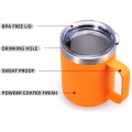 Miniatyrbillede 4 af 6: Kaffe krus i rustfrit stål med håndtag