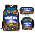 Pikkukuva 1 / 5: Roblox kolmiosainen oppilaskoululaukku 17 tuumaa