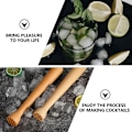Miniatyrbillede 5 af 5: 2 stk. træ cocktail blender træ blender værktøj