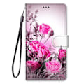 Miniatyrbillede 1 af 4: SQBB Etui til Samsung Galaxy Xcover 5 Cover Magnetiske Slots Kreativt Rose Blomster Mønster Etui Coque