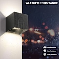 Miniatyrbilde 2 av 5: 1 stk vegglampe, justerbar strålevinkel 10W LED svart