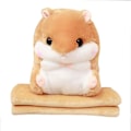Miniatyrbilde 1 av 7: Plysj Hamster Kosedyr med Teppe 19,7 Tommer Lysebrun