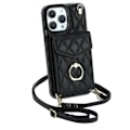 Miniatyrbillede 1 af 3: Etui med quiltet etui til iPhone 15/14/13Pro Max Sort iP13 pro