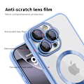 Pikkukuva 3 / 7: HONGDE Soveltuu Apple-sarjan uuteen CD-kuvioiseen läpinäkyvään magneettikortin pidikkeeseen ja iPhone-sarjan suojakuoreen deep blue iPhone12