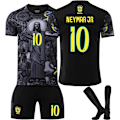 Miniatyrbillede 1 af 8: 2025-2026 Brasilien Retro Special Edition Fodboldtrøje Nr. 7 Vinicius Nr. 10 Neymar Trøje Børnesæt{HONGDE} Size 10 socks 26 yards