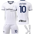 Pikkukuva 5 / 10: 2024-2025 Inter Milan vierasjalkapallopuku nro 9 Thuram lasten pelipaita miesten ja naisten puku{HONGDE} Size 9 socks #18