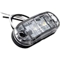 Miniatyrbillede 4 af 5: 8 stk. LED sidemarkeringslys Positionslys Forreste Bageste Sidelampe 12V 24V Universal til Trailer Lastbil Campingvogn Van Bus Traktor, Hvid, 12v