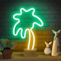 Miniatyrbild 3 av 5: LED-neonskyltar med kokosnötsträd, LED-skyltar med bas, nattlampor