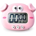 Miniatyrbild 1 av 5: Magnetiska digitala timers, kökstimer digital väckarklocka (rosa)